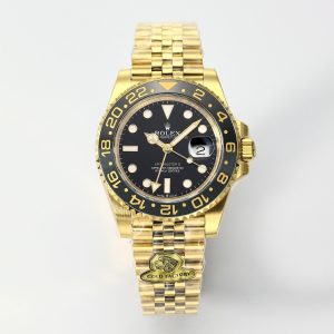 Rolex 25 GMT- Master 40mm Gold Black Dial