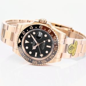 Rolex 25 GMT- Master 40mm Pink Gold Black Dial