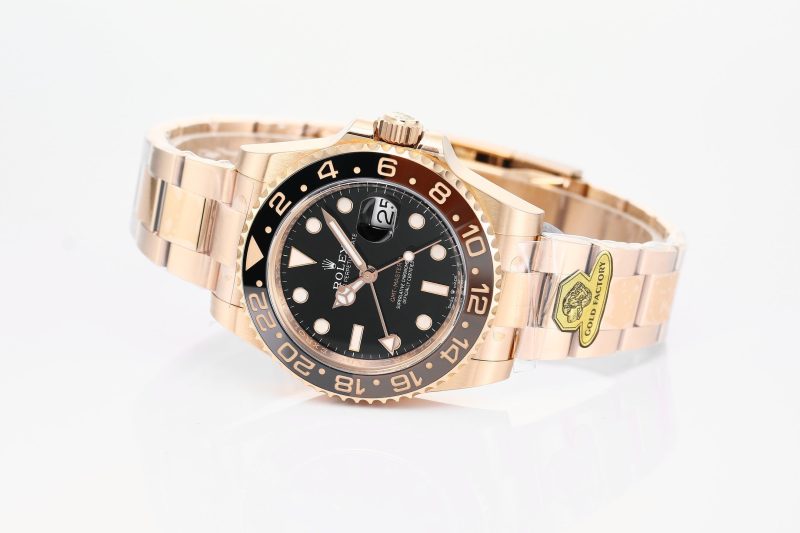 Rolex 25 GMT- Master 40mm Pink Gold Black Dial