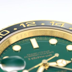 Rolex 25 GMT- Master II 40mm Gold Green Dial