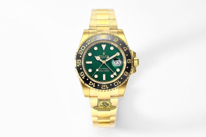Rolex 25 GMT- Master II 40mm Gold Green Dial