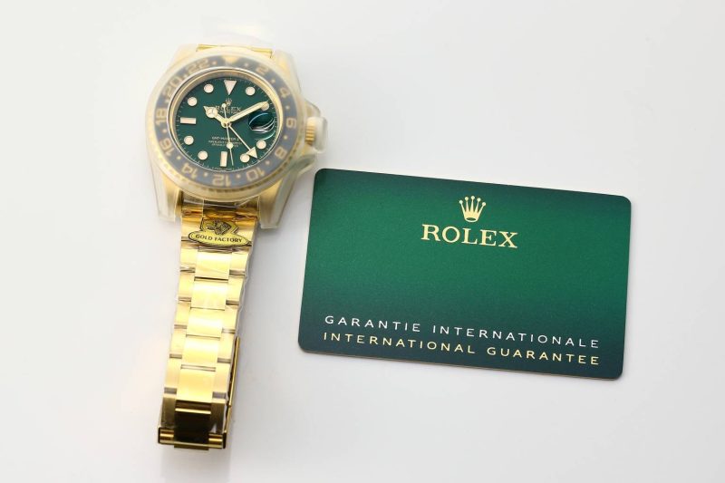 Rolex 25 GMT- Master II 40mm Gold Green Dial