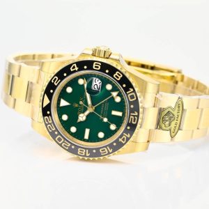 Rolex 25 GMT- Master II 40mm Gold Green Dial