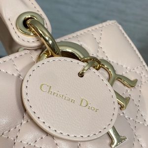 Dior 2026 Micro Lady D-Joy Bag 19cm Powder Pink Cannage Lambskin