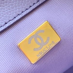 CHANEL 25S BACKPACK 21 CM IN PURPLE LAMBSKIN
