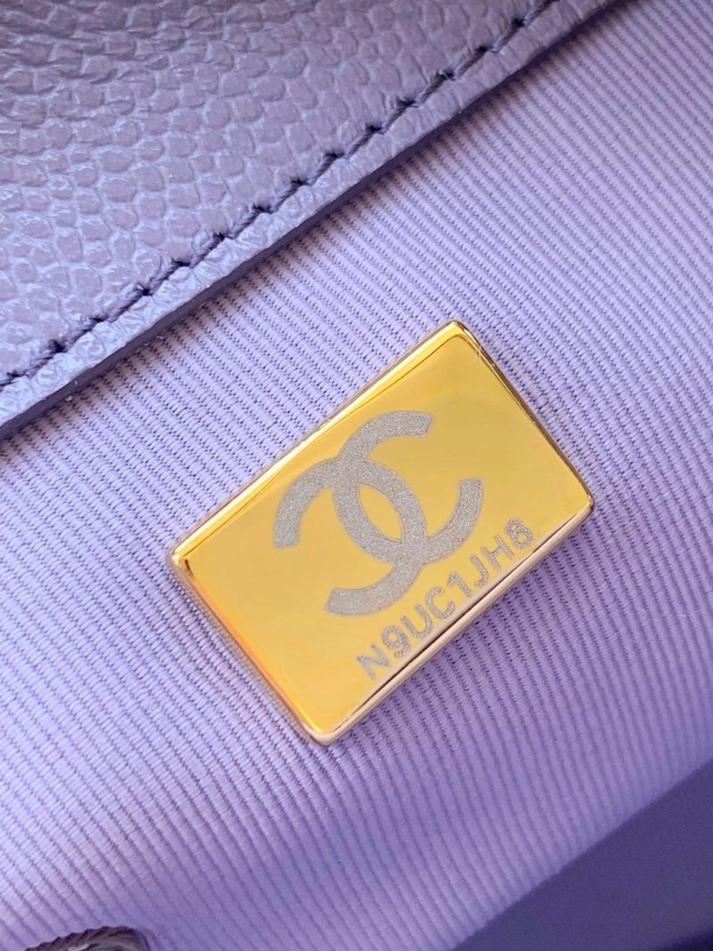 CHANEL 25S BACKPACK 21 CM IN PURPLE LAMBSKIN