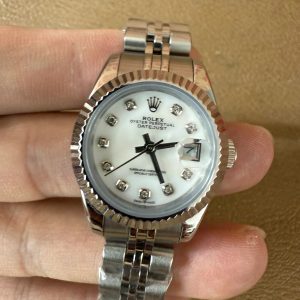 Rolex Pre-owned Lady-Datejust 28mm White Diamond Dial
