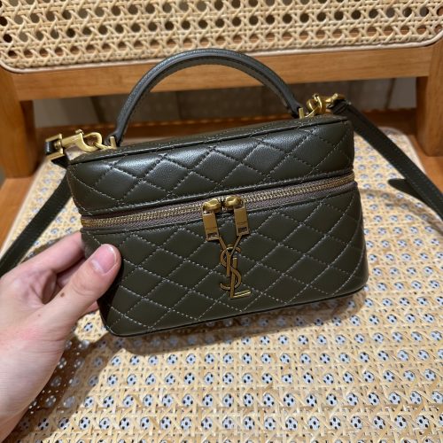 imgi_11_imgHD_8eee9a63_20250912_i1757652247611_4796_0_0_jpg YSL Gaby Vanity Bag 18 Olive Green Quilted Calfskin