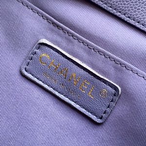 CHANEL 25S BACKPACK 21 CM IN PURPLE LAMBSKIN