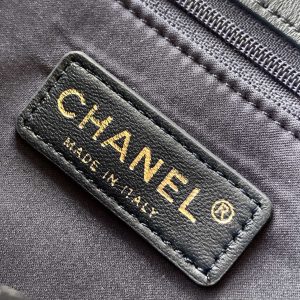 Chanel 2026 Flap Bag 20cm Blue Sequin Leather