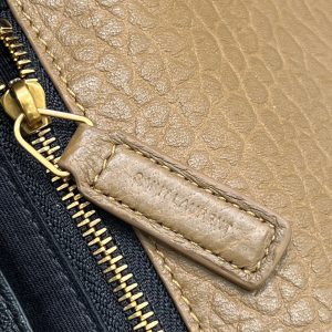 YSL Handbag 28 Tan Brown Pattern Lambskin