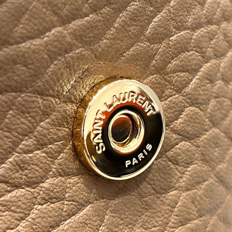 YSL Handbag 28 Tan Brown Pattern Lambskin