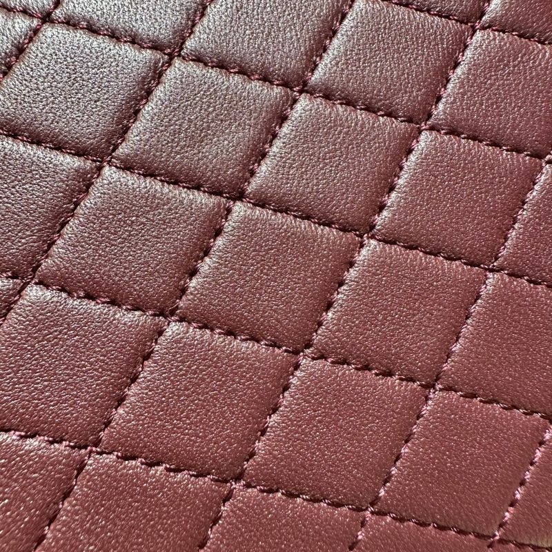 YSL Gaby Vanity Bag 18 Burgundy Quilted Calfskin