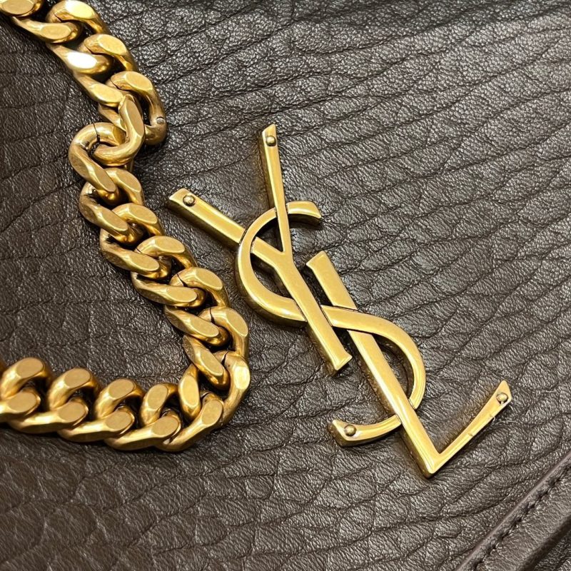 YSL Handbag 28 Taupe Pattern Lambskin