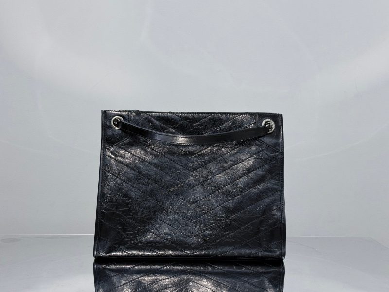 YSL Niki Shopping Bag 33 Black Quilted Calfskin