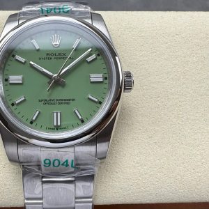 Rolex Oyster Perpetual 36 Pistachio Dial Stainless Steel