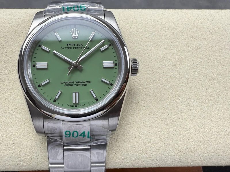 Rolex Oyster Perpetual 36 Pistachio Dial Stainless Steel