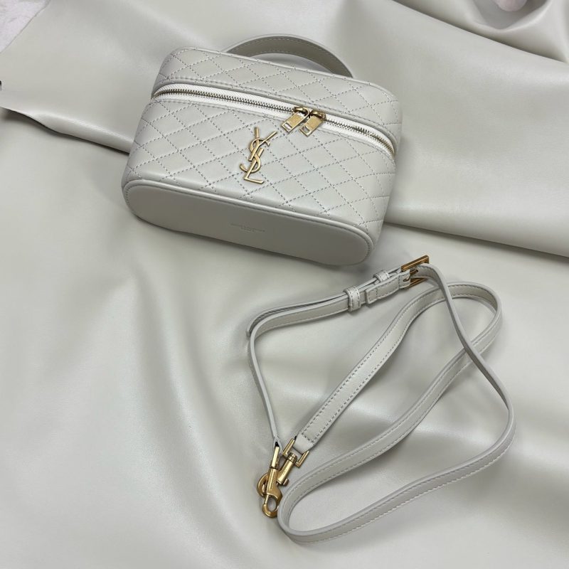 YSL Gaby Vanity Bag 18 Light Beige Quilted Calfskin