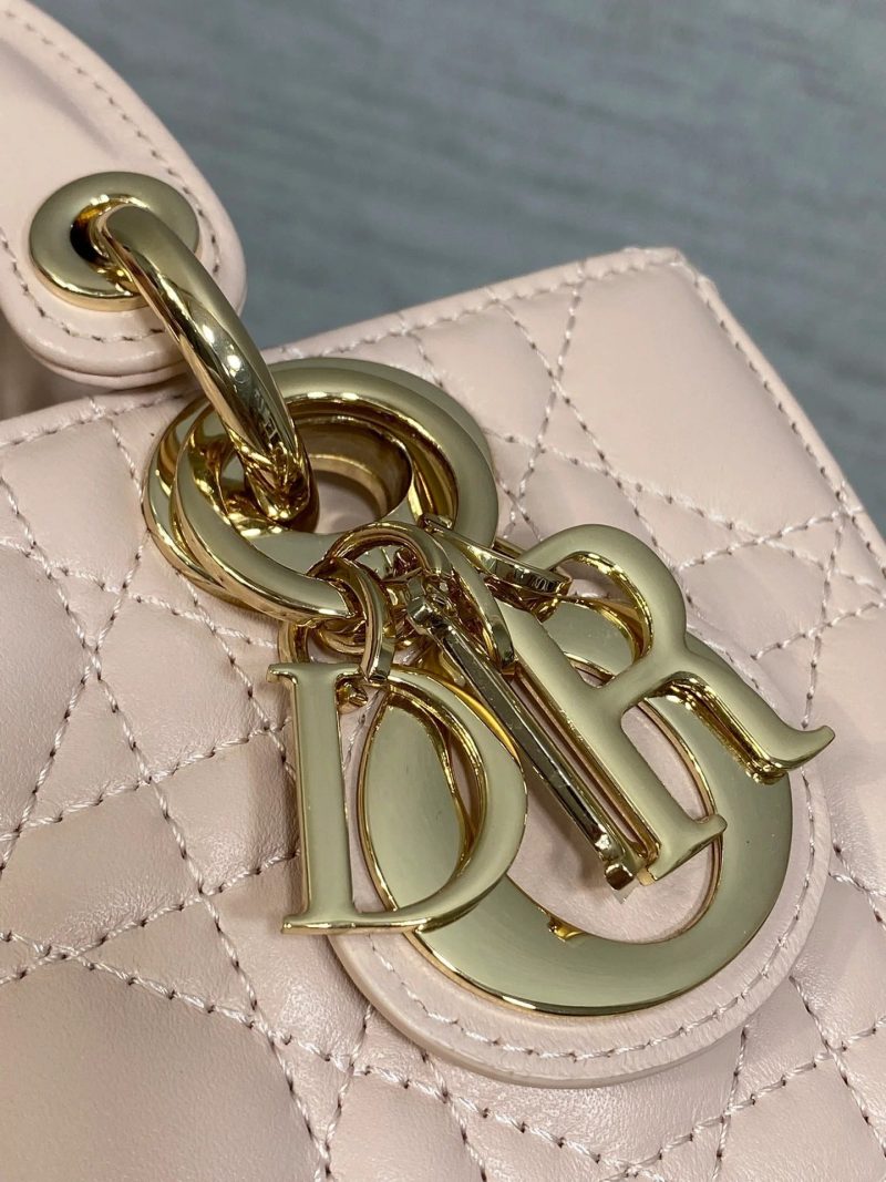 Dior 2026 Micro Lady D-Joy Bag 19cm Powder Pink Cannage Lambskin