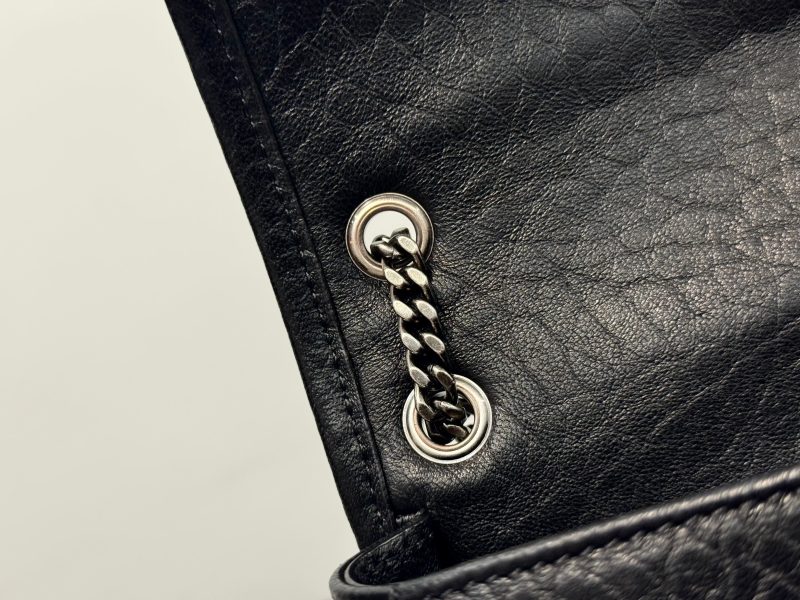 YSL Niki Mini Handbag 18 Black Lambskin Sliver Hardware