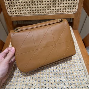 YSL Shoulder Bag 25 Camel Brown Calfskin