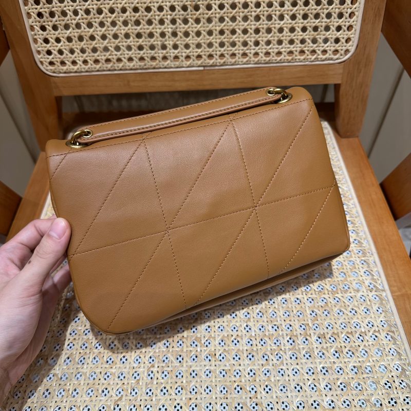 YSL Shoulder Bag 25 Camel Brown Calfskin