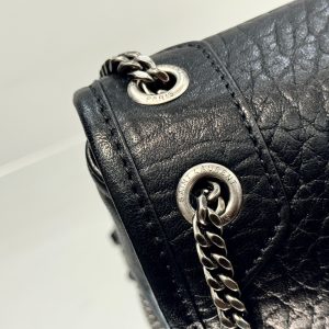 YSL Niki Mini Handbag 18 Black Lambskin Sliver Hardware