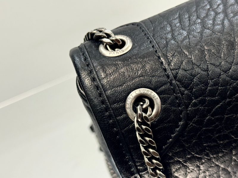 YSL Niki Mini Handbag 18 Black Lambskin Sliver Hardware