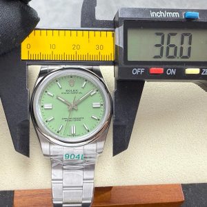 Rolex Oyster Perpetual 36 Pistachio Dial Stainless Steel