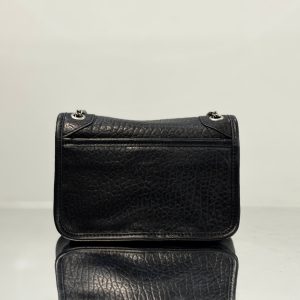 YSL Niki Mini Handbag 18 Black Lambskin Sliver Hardware