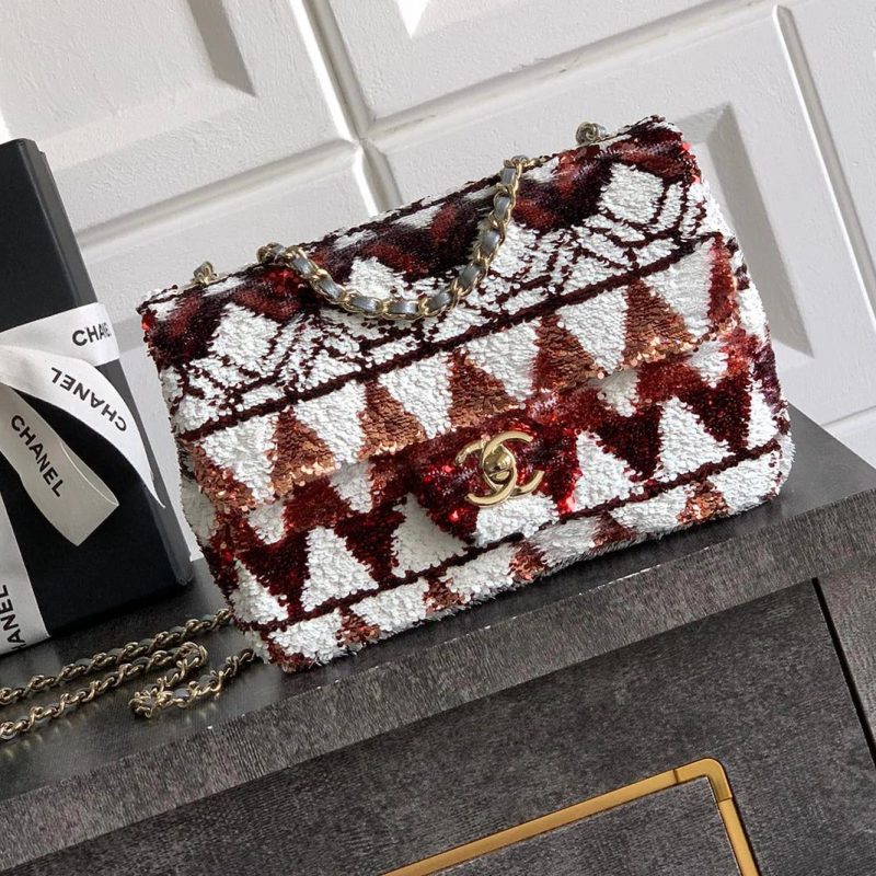 imgi_3_img_d0c94e6f_20250630_i1751295354_8114_1_jpg Chanel 2026 Flap Bag 20cm Red mix White Sequin Leather