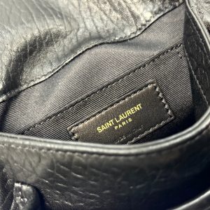 YSL Niki Mini Handbag 18 Black Lambskin Sliver Hardware