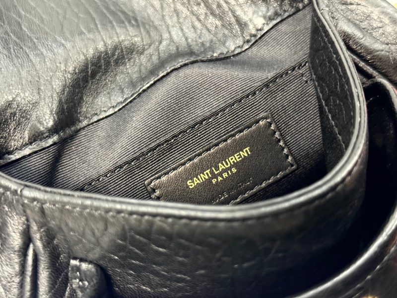 YSL Niki Mini Handbag 18 Black Lambskin Sliver Hardware