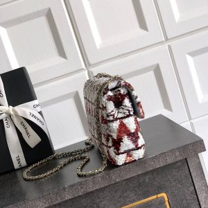 imgi_5_img_d0c94e6f_20250630_i1751295354_1309_5_jpg Chanel 2026 Flap Bag 20cm Red mix White Sequin Leather