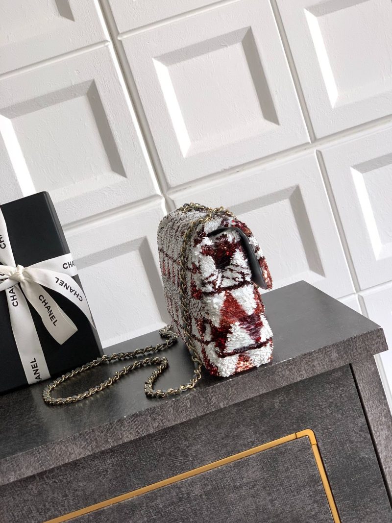imgi_5_img_d0c94e6f_20250630_i1751295354_1309_5_jpg Chanel 2026 Flap Bag 20cm Red mix White Sequin Leather