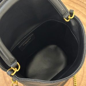 19 FLAP BUCKET BAG BLACK CALFSKIN