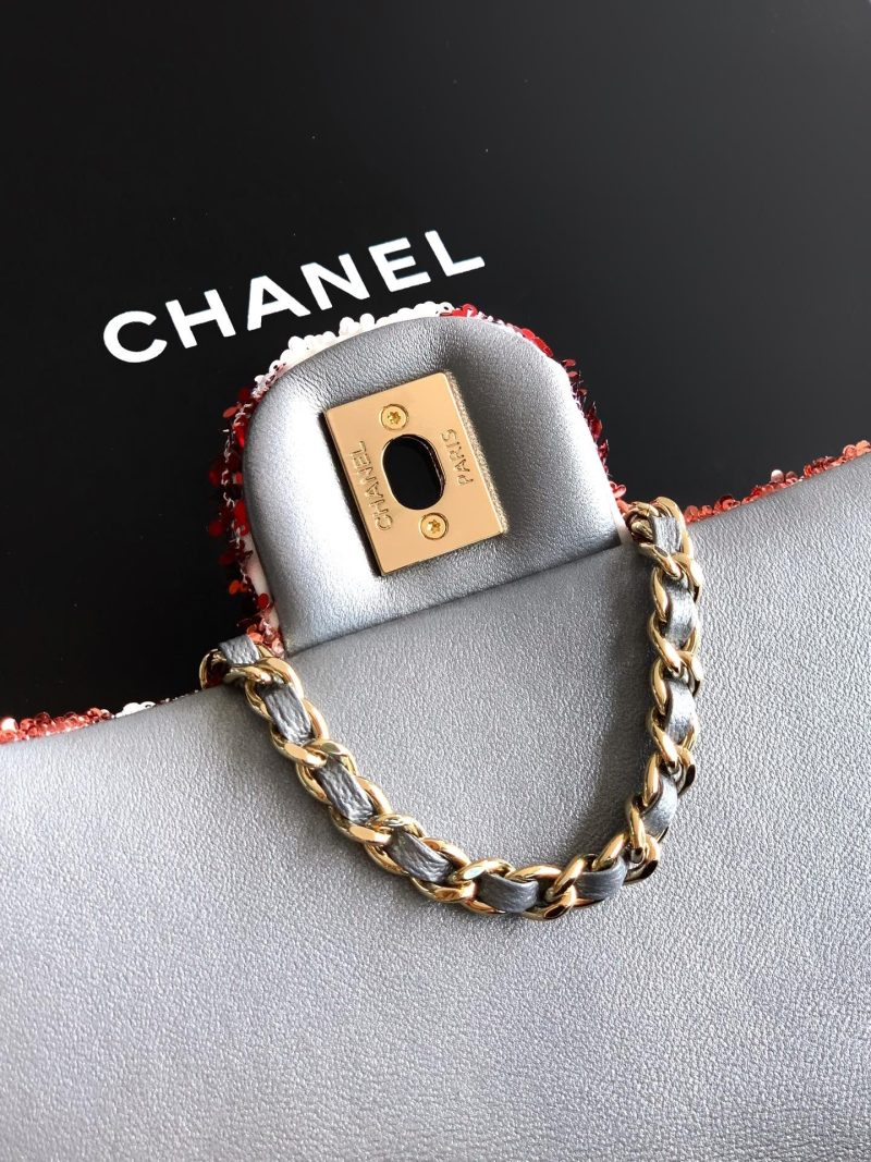 imgi_8_img_d0c94e6f_20250630_i1751295354_5139_2_jpg Chanel 2026 Flap Bag 20cm Red mix White Sequin Leather