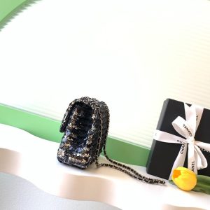 Chanel 2026 Bag 21cm Black Sequin 331214