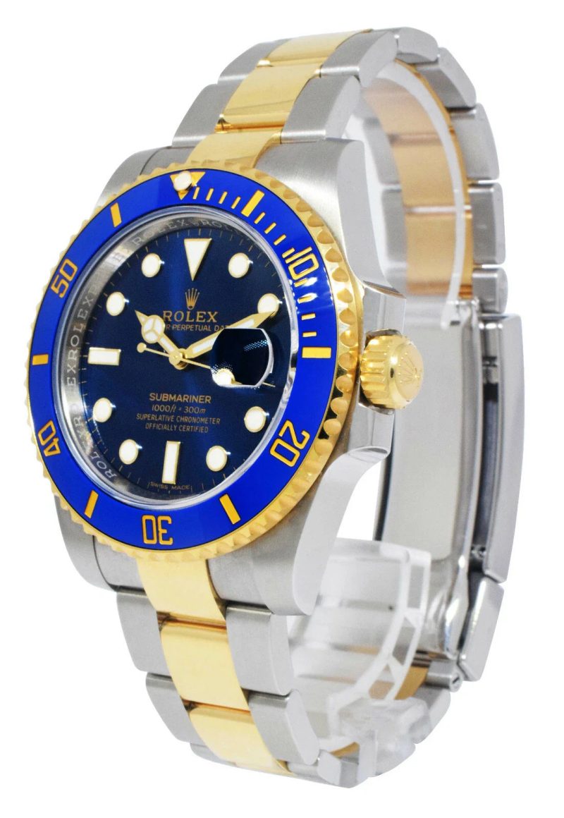 Rolex Submariner Date Blue Dial Gold and Steel