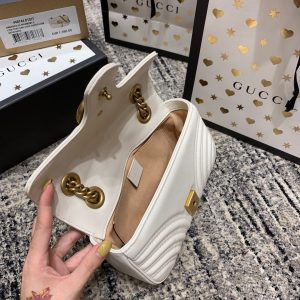 wsxc1708387170897_6 GG Marmont 22cm White Calfskin Gold Hardware