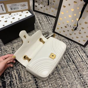 wsxc1708387170897_7 GG Marmont 22cm White Calfskin Gold Hardware