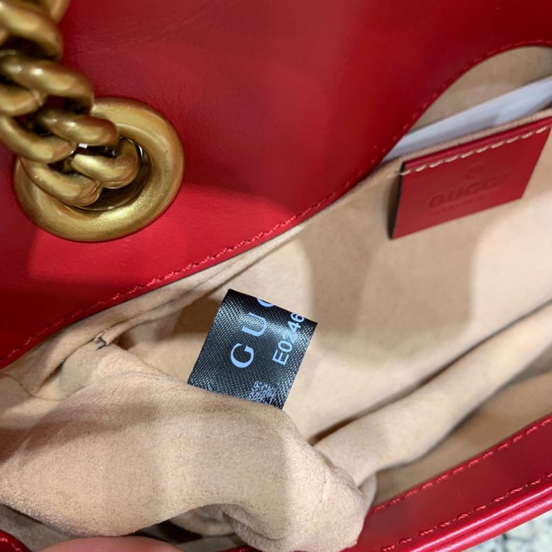wsxc1708387218655_5 GG Marmont 22cm Red Calfskin Gold Hardware