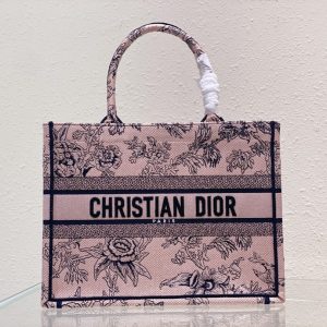 Medium CD Book Tote 36cm Jardin Botanique Pink