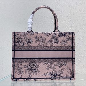 Medium CD Book Tote 36cm Jardin Botanique Pink