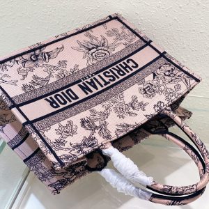 Medium CD Book Tote 36cm Jardin Botanique Pink