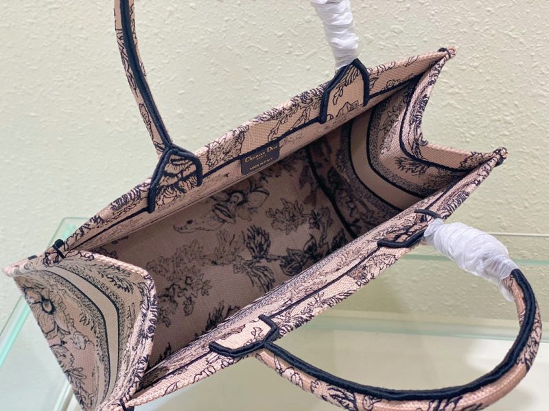 Medium CD Book Tote 36cm Jardin Botanique Pink