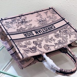 Large CD Book Tote 42cm Jardin Botanique Pink