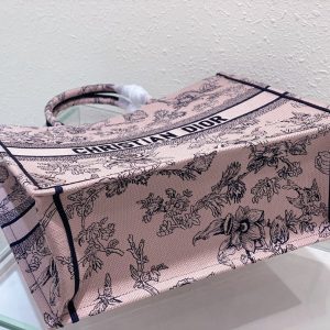 Large CD Book Tote 42cm Jardin Botanique Pink