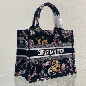 Small CD Book Tote 26.5cm Jardin Botanique Black