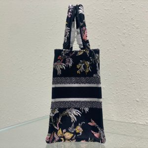 Small CD Book Tote 26.5cm Jardin Botanique Black